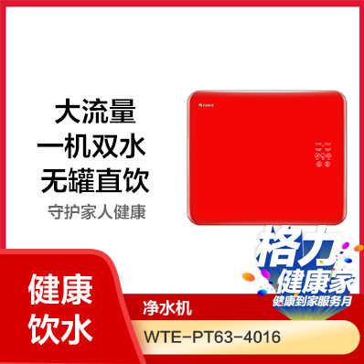 格力反渗透净水机 芯中有芯WTE-PT63-4016(中国红  6.18 到手价3980元)